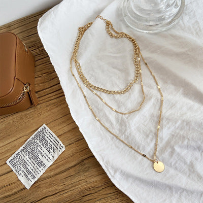 Vintage Simple Gold Multi-layer Necklace