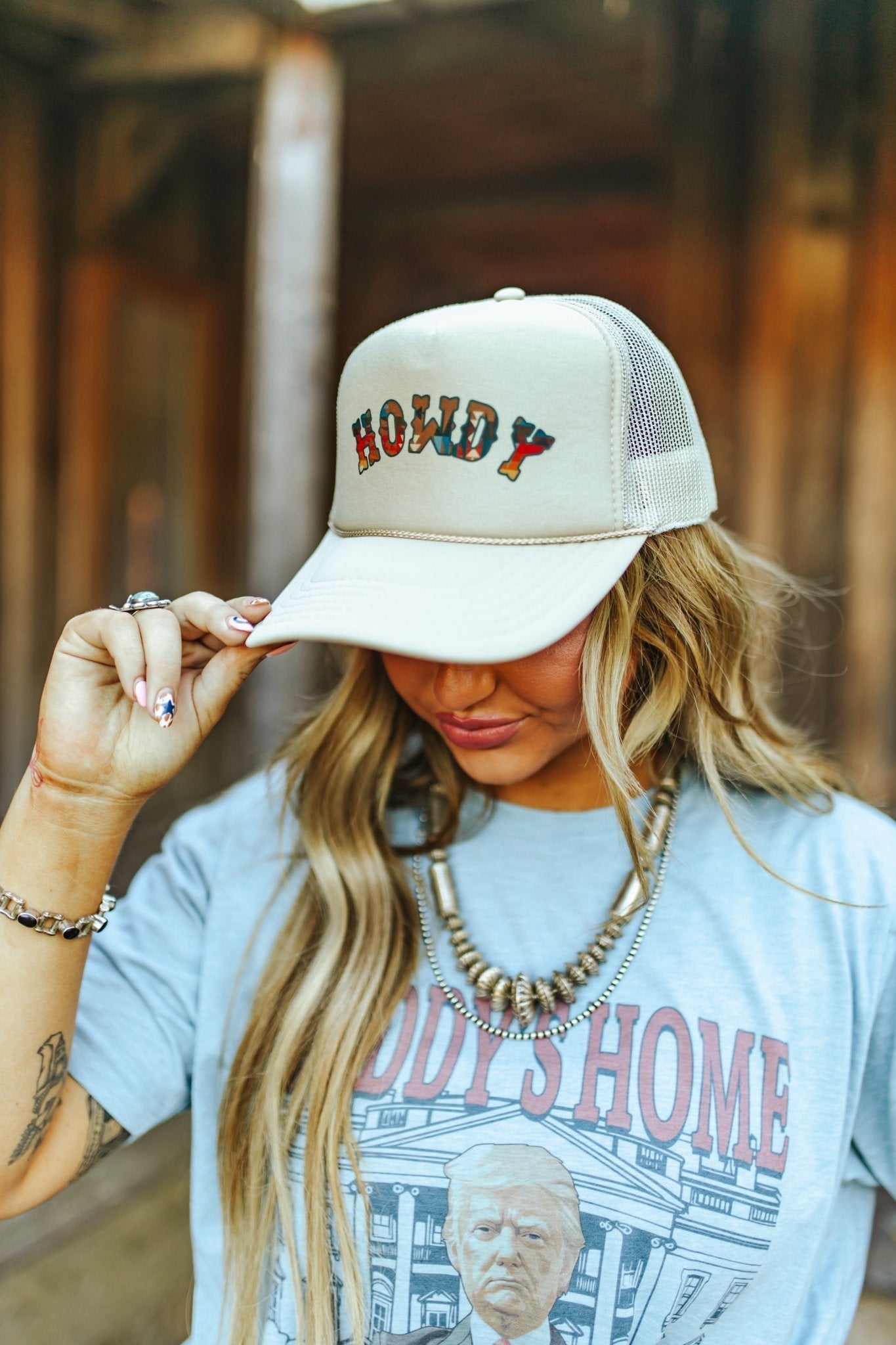 Howdy Aztec Trucker Hat