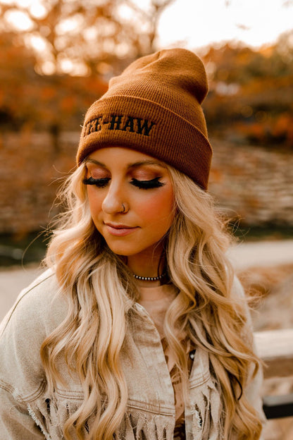 Yeehaw Knit Embroidered Beanie