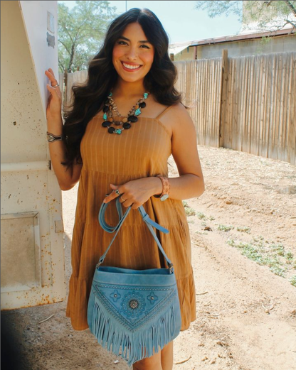 Montana West Concho Collection Concealed Carry Crossbody Bag