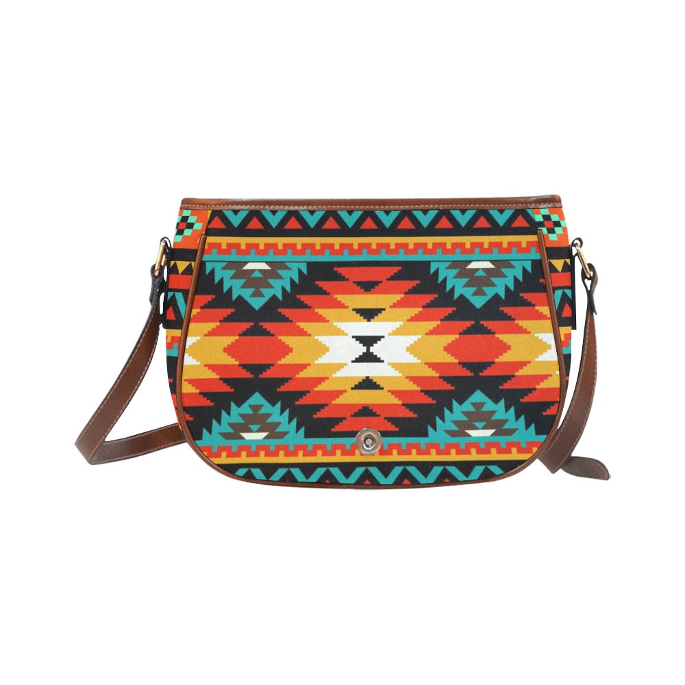 Southwestern Aztec Western Saddle Bag Handbag