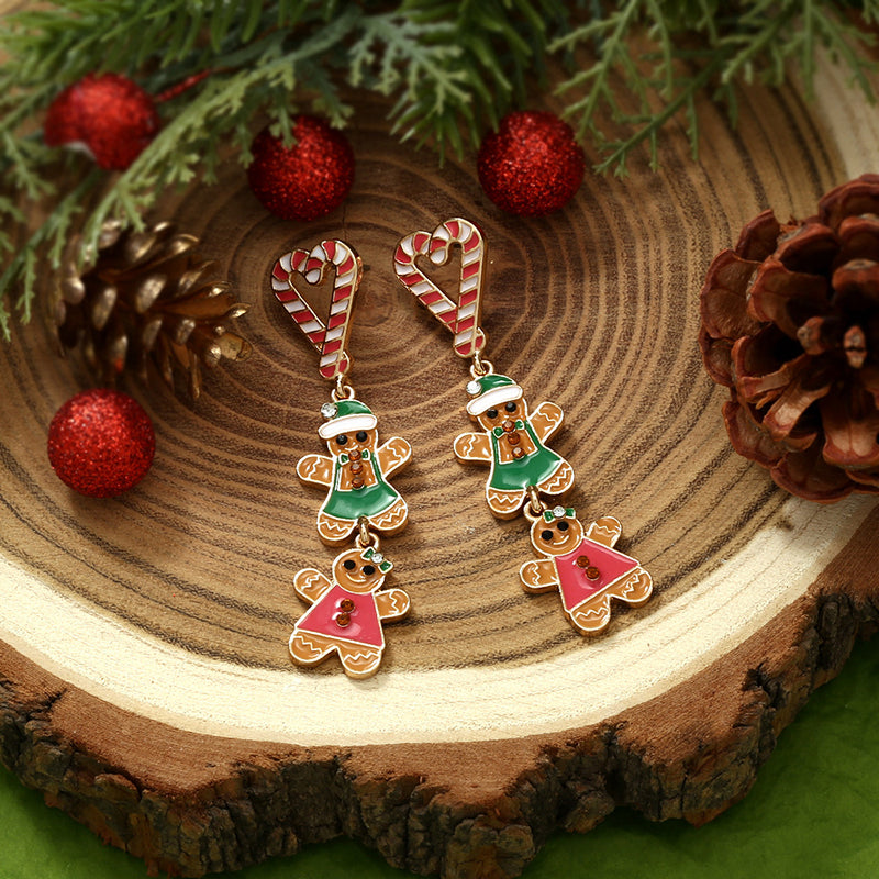 Christmas Gingerbread Man Earrings