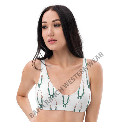 Yeehaw Squash Blossom Bikini Top