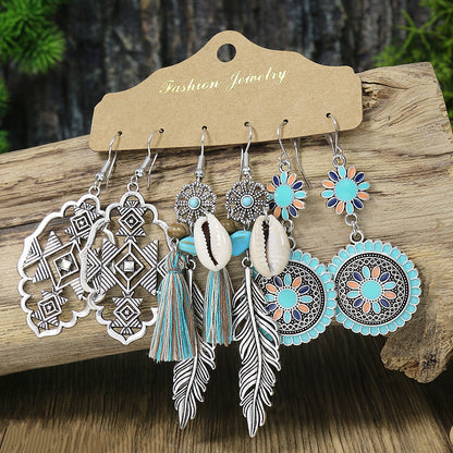 Women's Bohemian Multi-piece Set Earrings