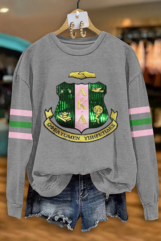 Alpha Kappa Alpha Sorority Print Sweatshirt