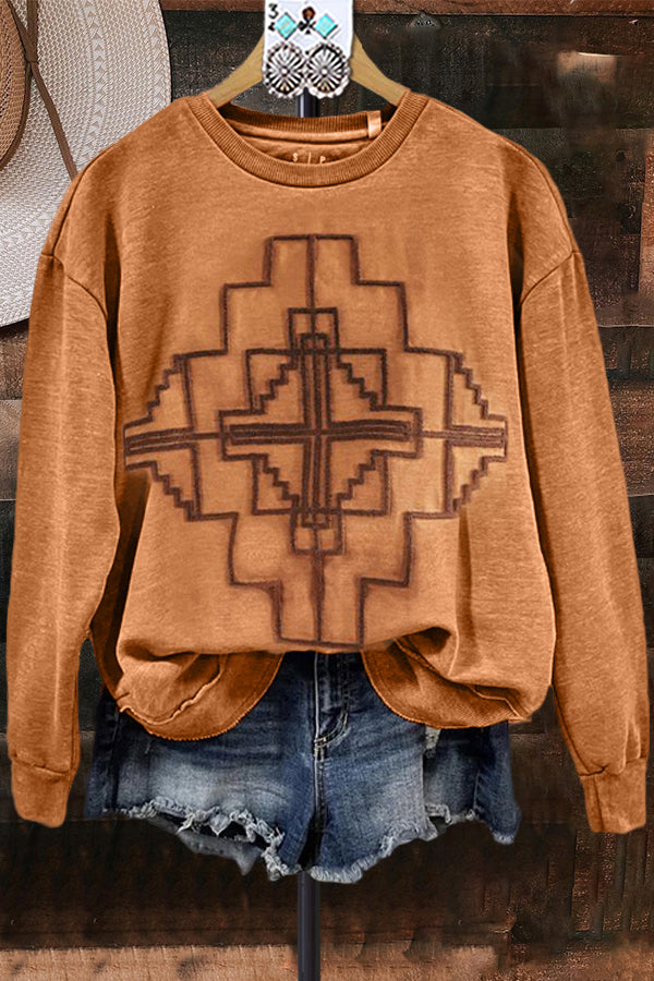 Vintage Western Long Sleeve Sweatshirt