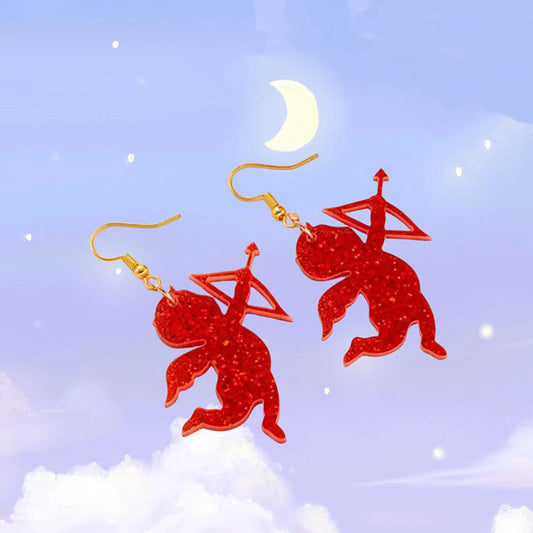 Valentine's Day Shining Cupid Earrings