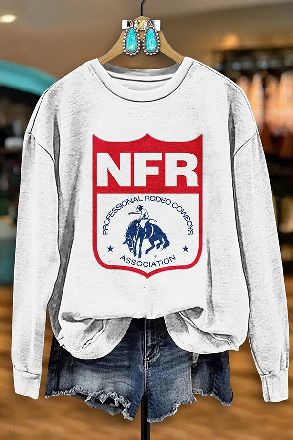 Vintage Western NFR Rodeo Print Sweatshirt