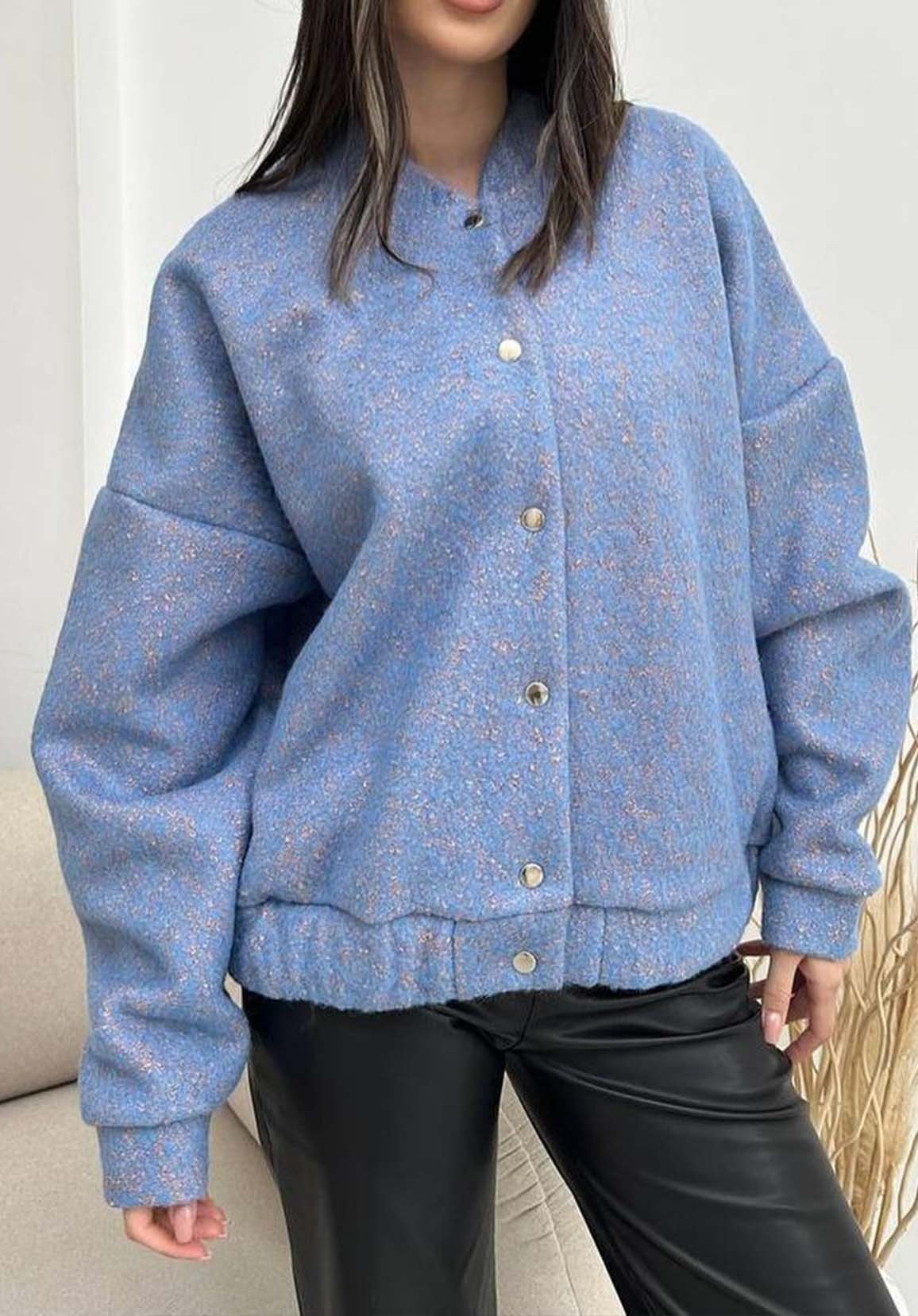 Women's Casual Long Sleeve Button Jacket