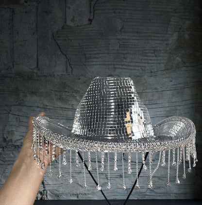 Disco Ball Cowgirl/Cowboy Hat [Buy 2 get free shipping&Box packing]