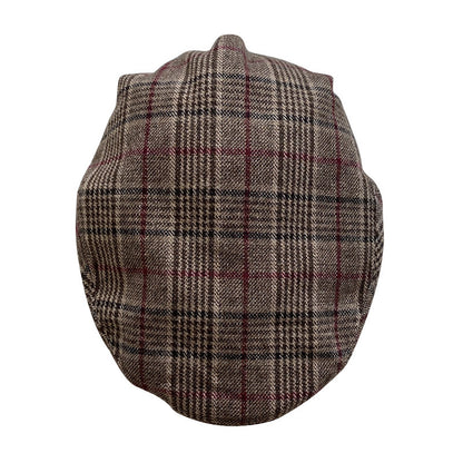 THE PEAKED Marl Flat Hat Silas-Harris Tweed