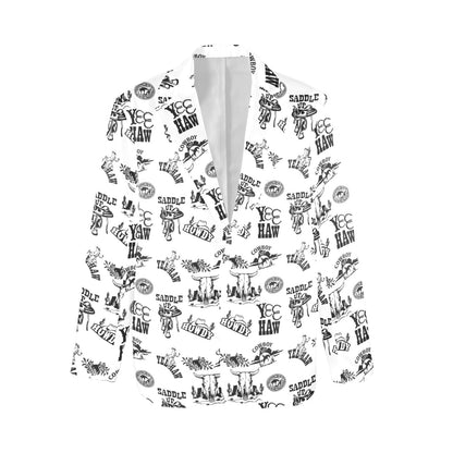 Cowboy Print Women's Western Blazer