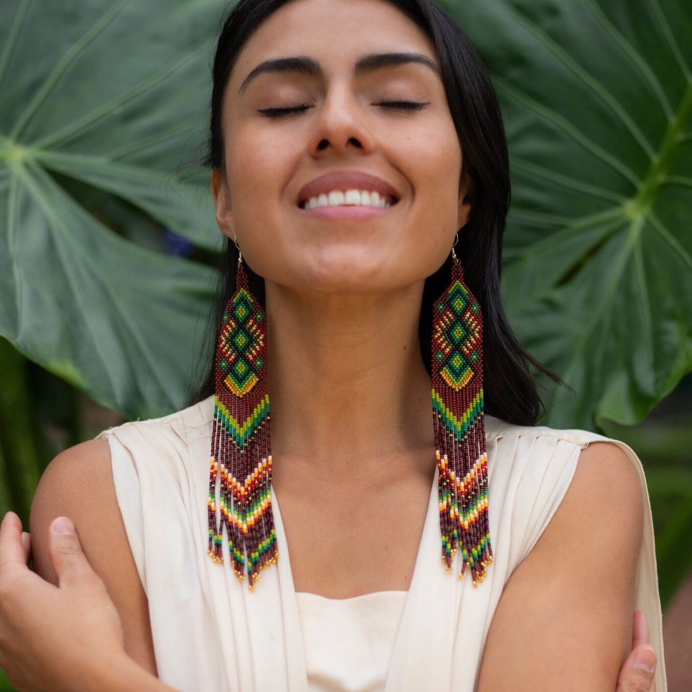 Woodstock Beaded Earrings