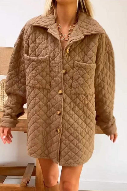 Women's Casual Solid Color Pocket Jacket