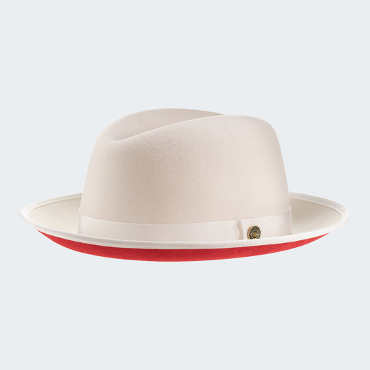 Classic Center-creased Fedora-King (Snow White)