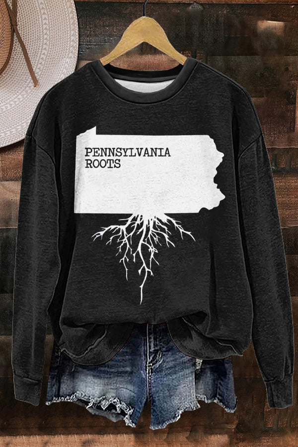 Pennsylvania Roots Print Sweatshirt