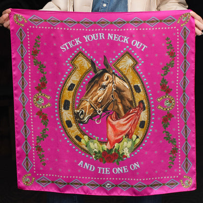 Hold Your Horses Silk Scarf choice of sizes