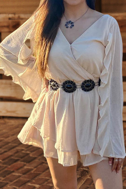 Casual Chiffon Ruffle Dress