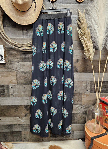 Turquoise Naja Beach Maxi Skirt