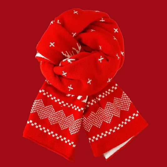 Unisex Christmas Warm Casual Knitted Scarf