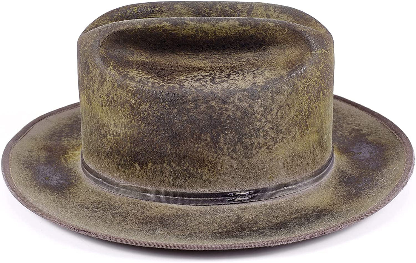 Hats Vintage Fedora Firm Wool Felt Panama Hat Lining Distressed/Burned Handmade K