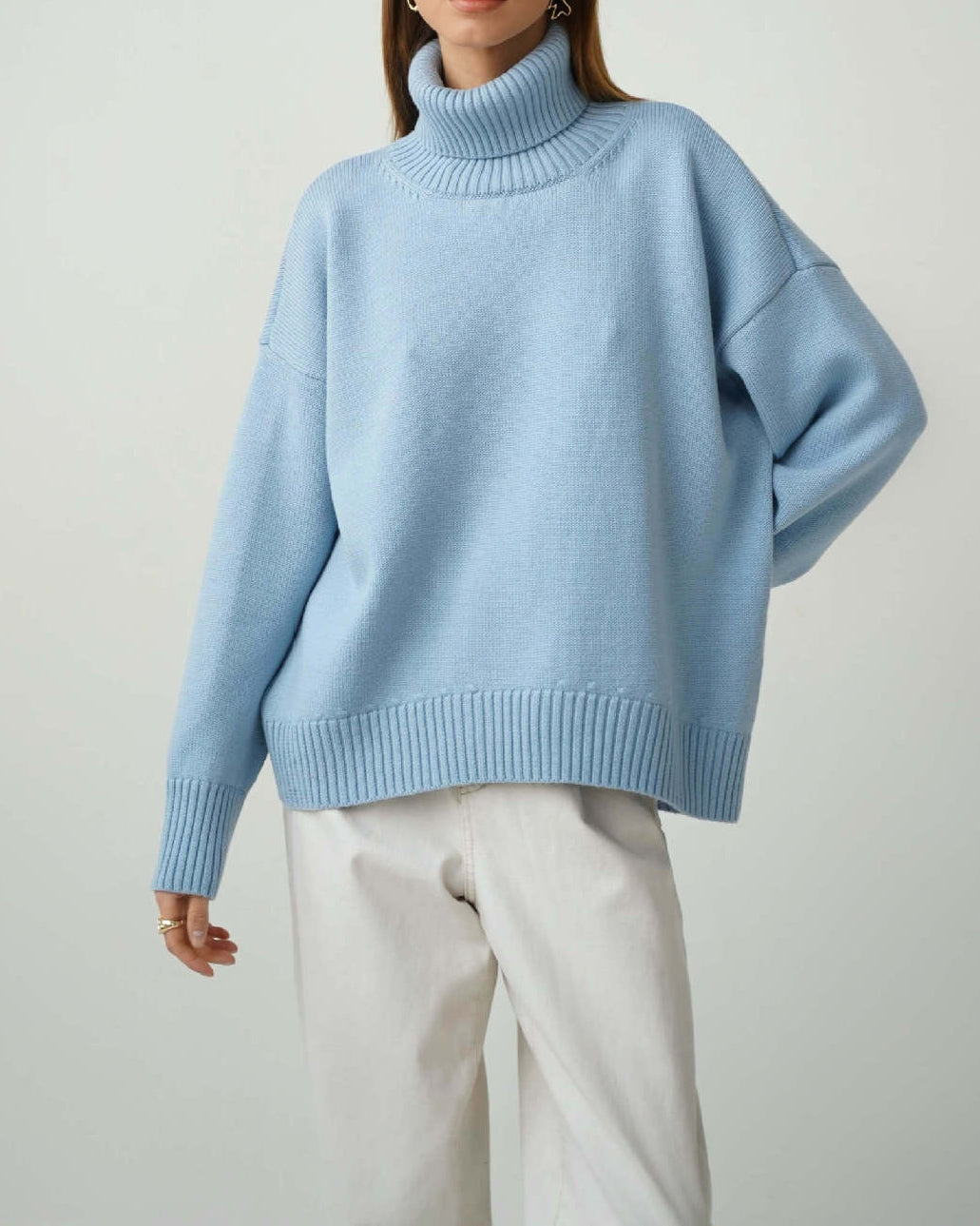 Turtleneck Loose Knit Sweater