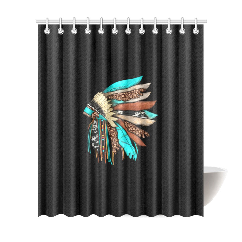 Indian Headdress Shower Curtain 72"x84"