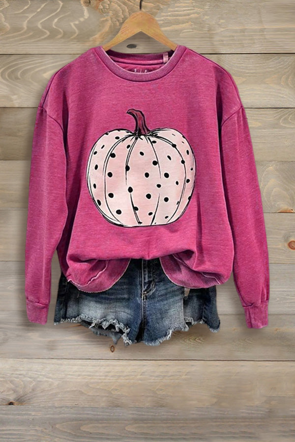 Casual Pumpkin Sweatshirt