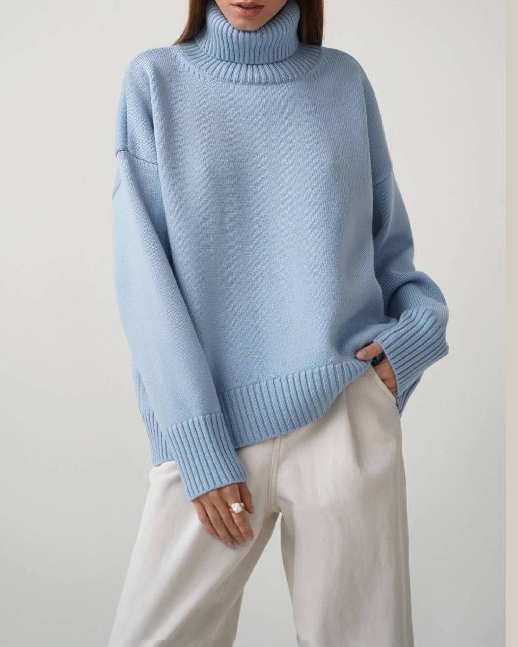 Turtleneck Loose Knit Sweater