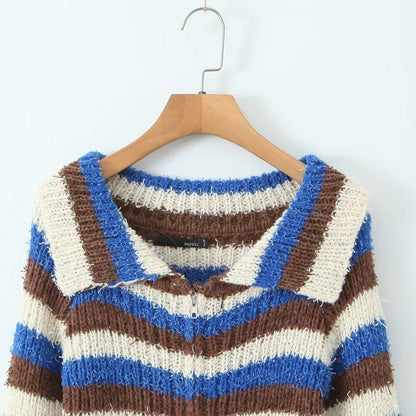 Eirene Striped Cardigan