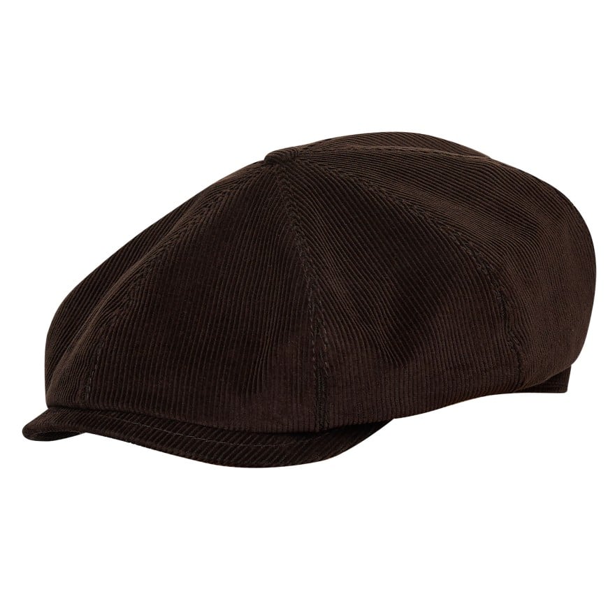 [NEW!]PEAKED CAPS Genuine Scottish Harris Tweed 8 Panels Man Cap-Shelby Corduroy