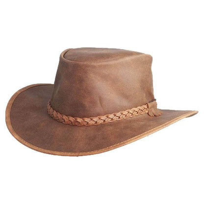 Crusher | Mens Crushable Leather Outback Hat