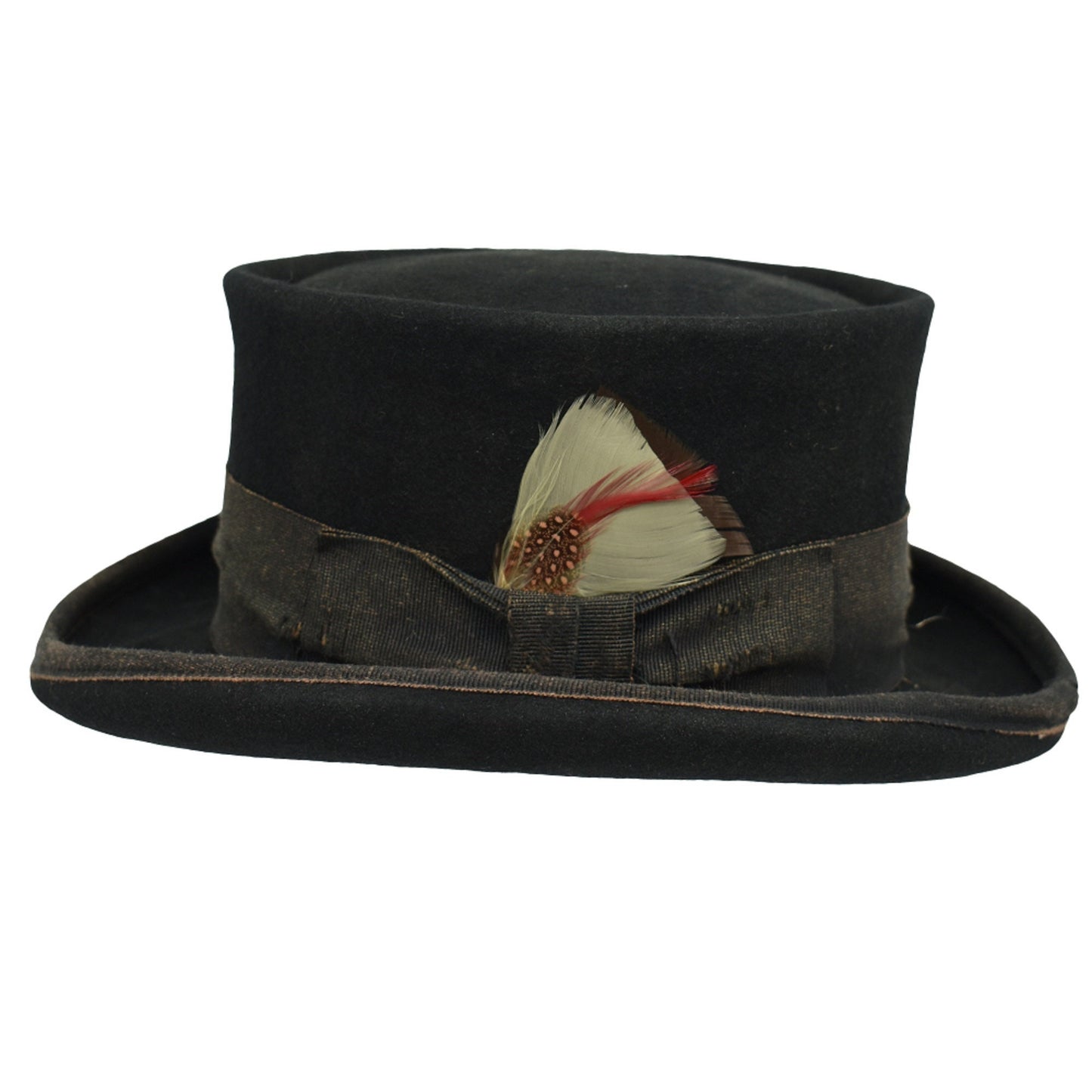 NEW!BLACK Western Desert Top handmade Sergio Anzani Hatmaker