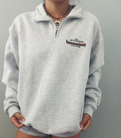 Casual Loose Zip Lapel Sweatshirt