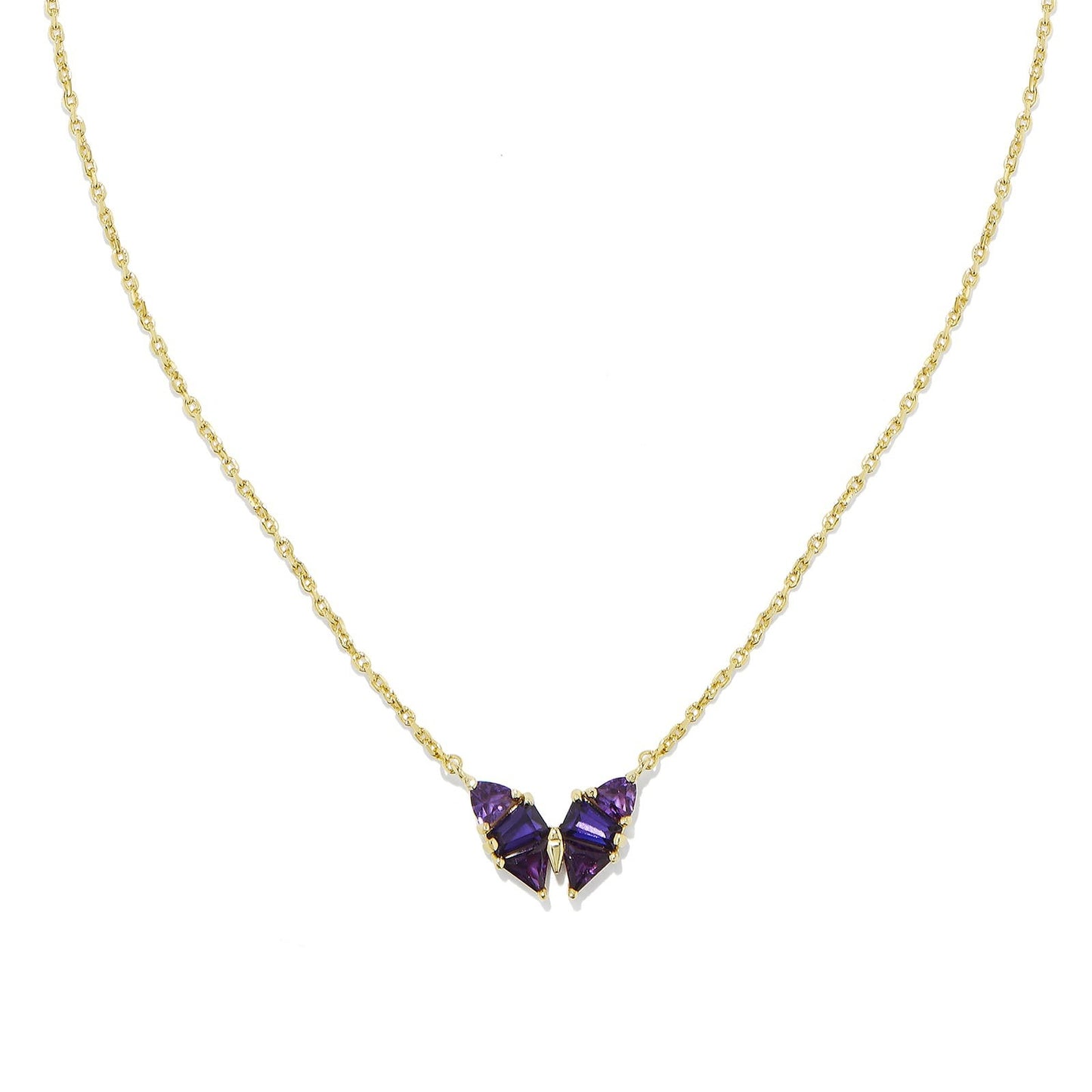 Women's Butterfly Crystal Pendant Necklace