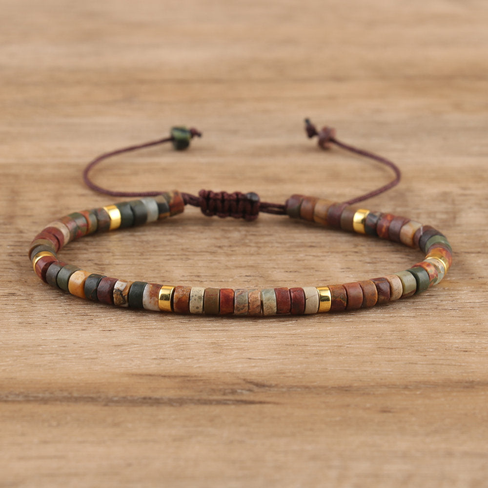 Unisex Vintage Natural Stone Bohemian Bracelet