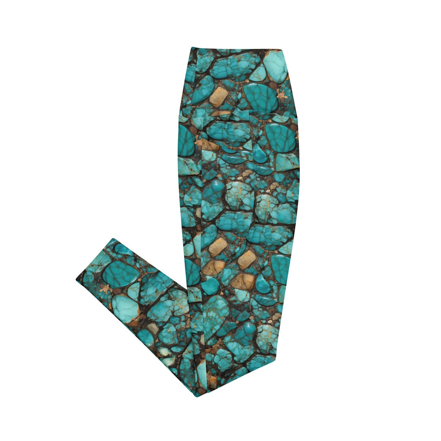 All Turquoise Leggings With Pockets