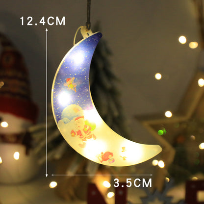 Christmas Creative Window Decoration Hanging Lights