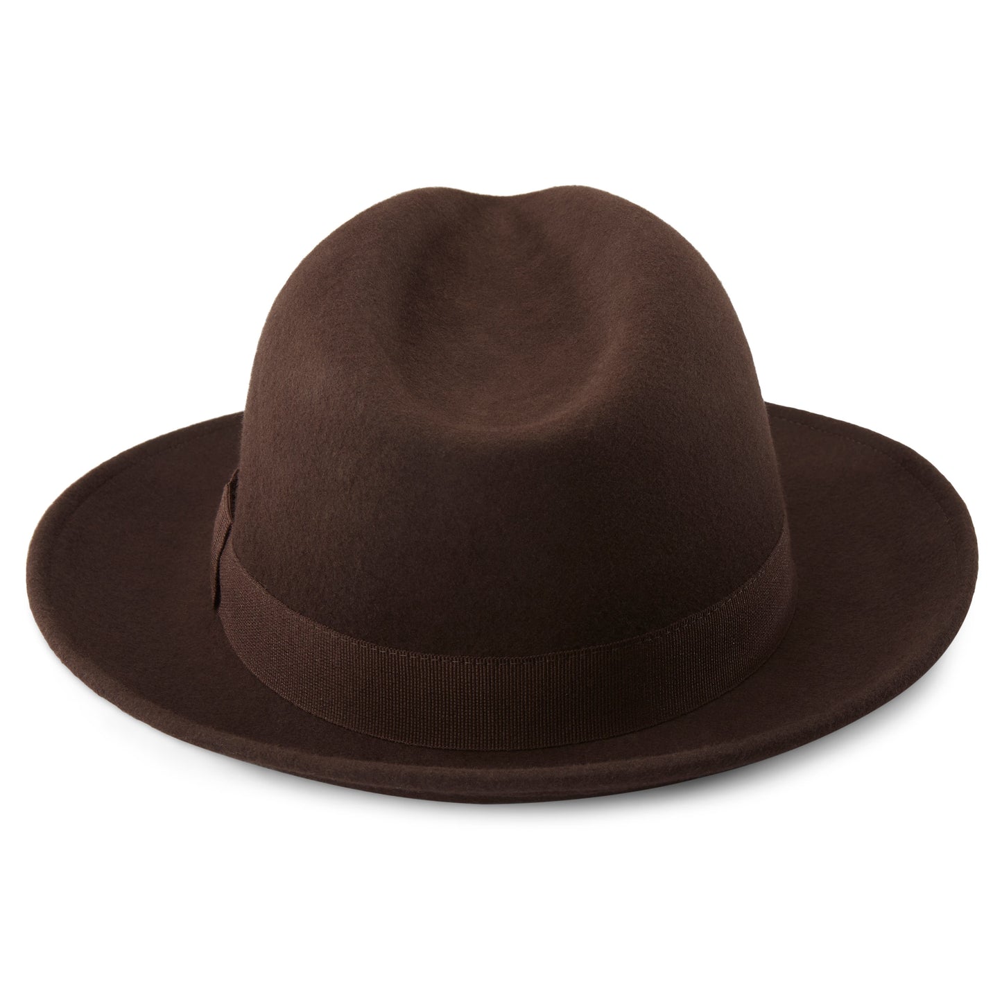 FIDO | TRUE BROWN WOOL FEDORA HAT WITH BAND