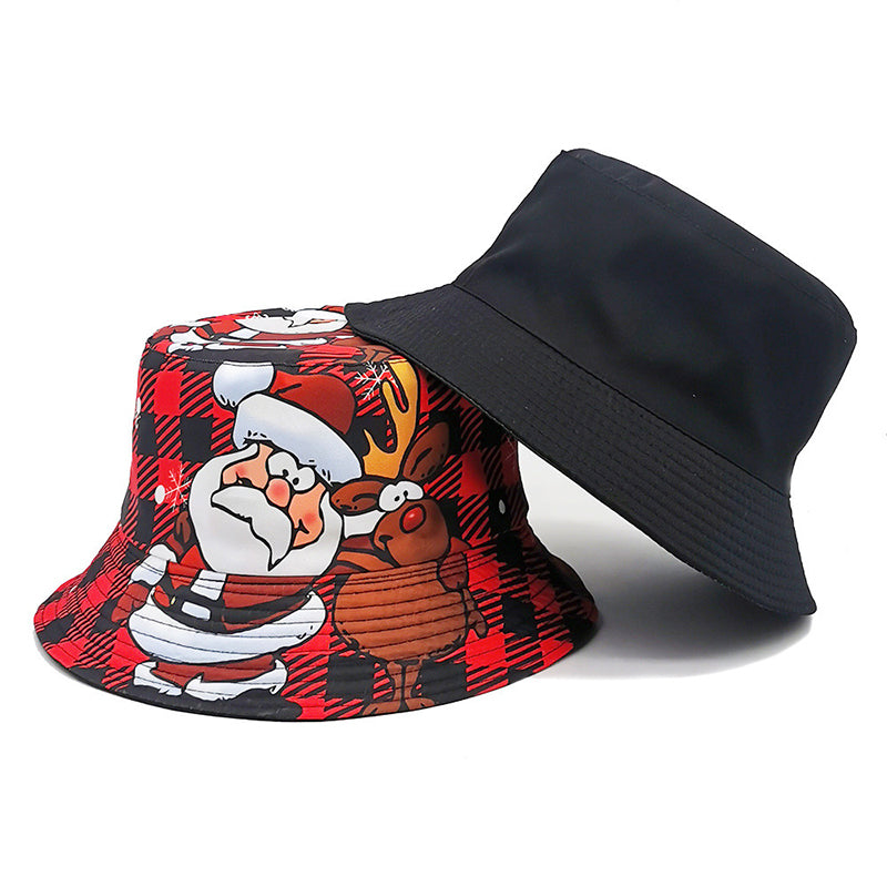 Christmas Cartoon Santa Claus Bucket Hat