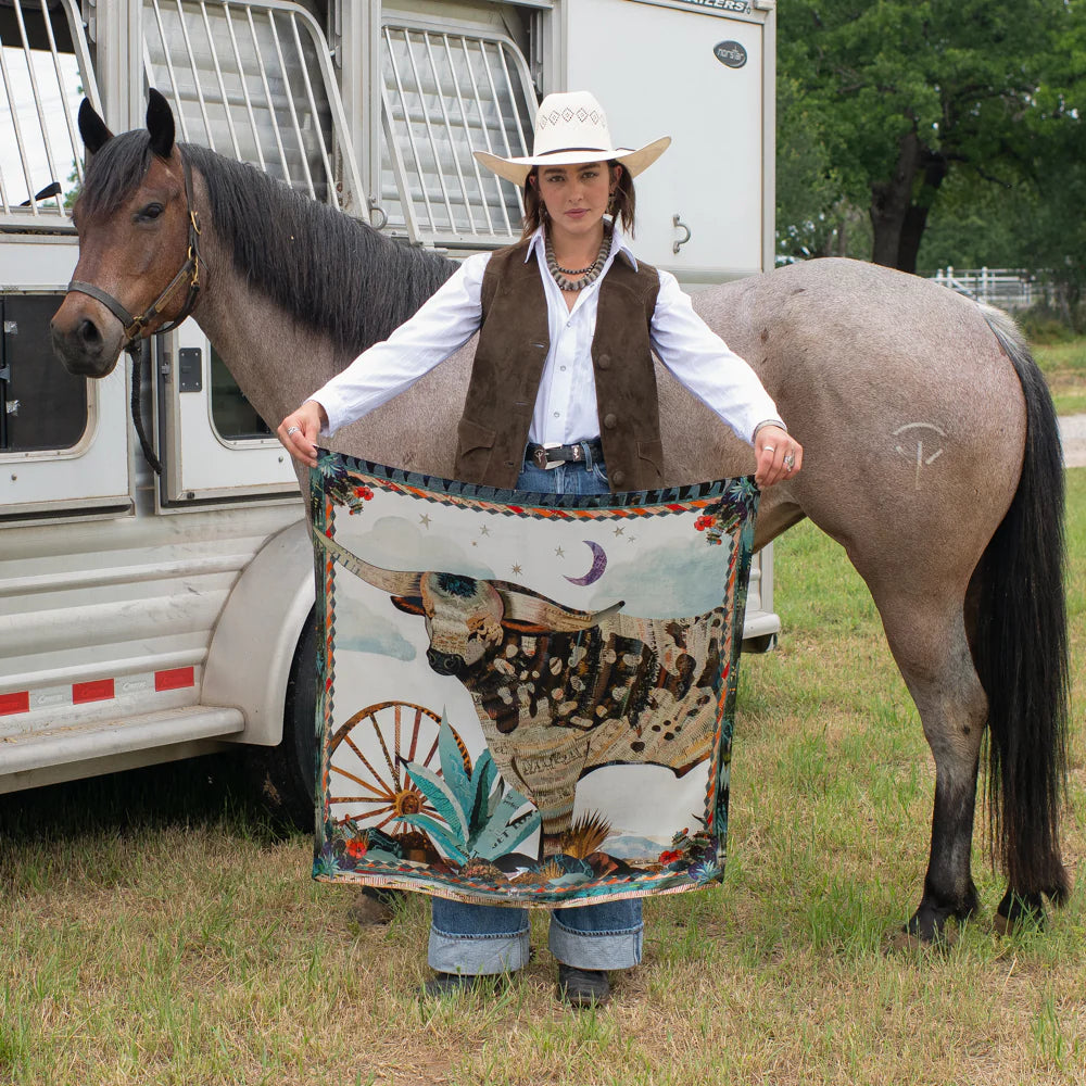 Broken Spoke Silk Scarf choice of sizes