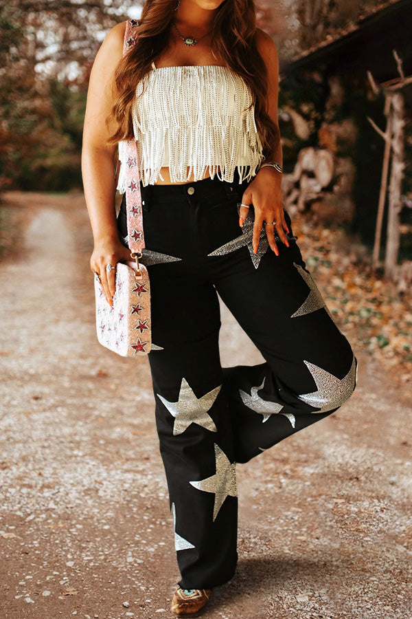 Casual Printed Star Pants