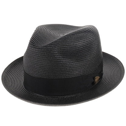 Classic Blue Straw Fedora Hat