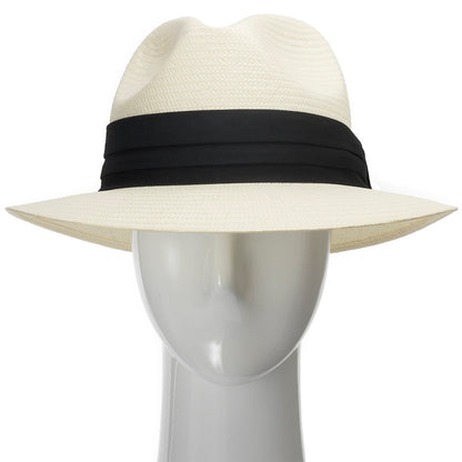 H&F Cristo Fedora Straw Panama Hat