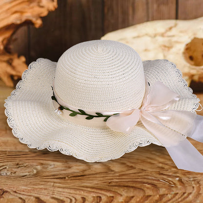 Beach Flower Bow Wave Hat