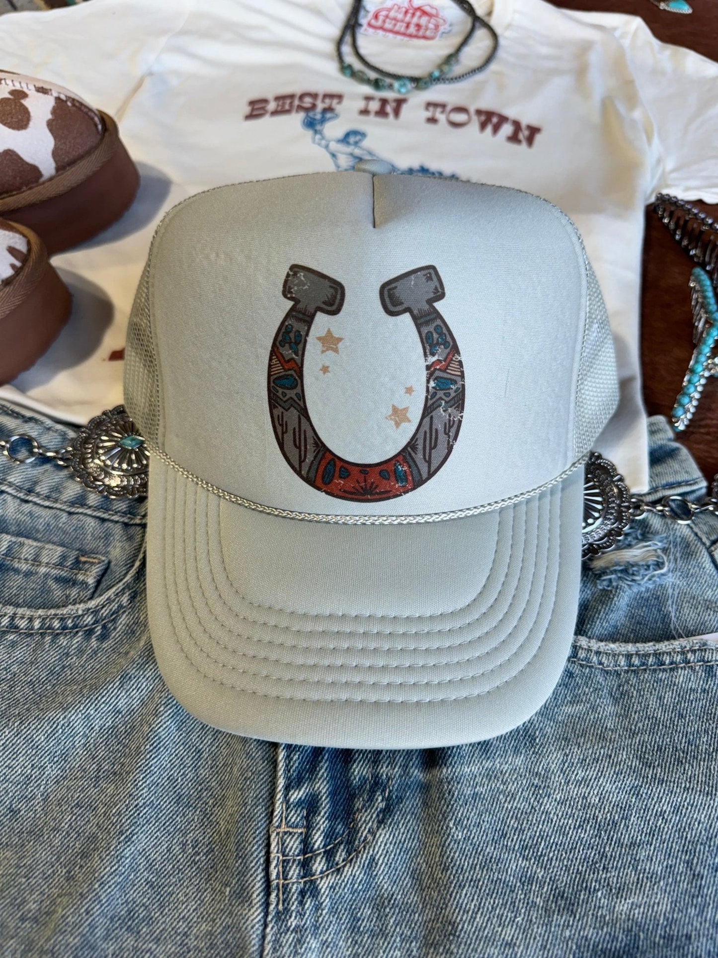 Horse Shoe Trucker Hat