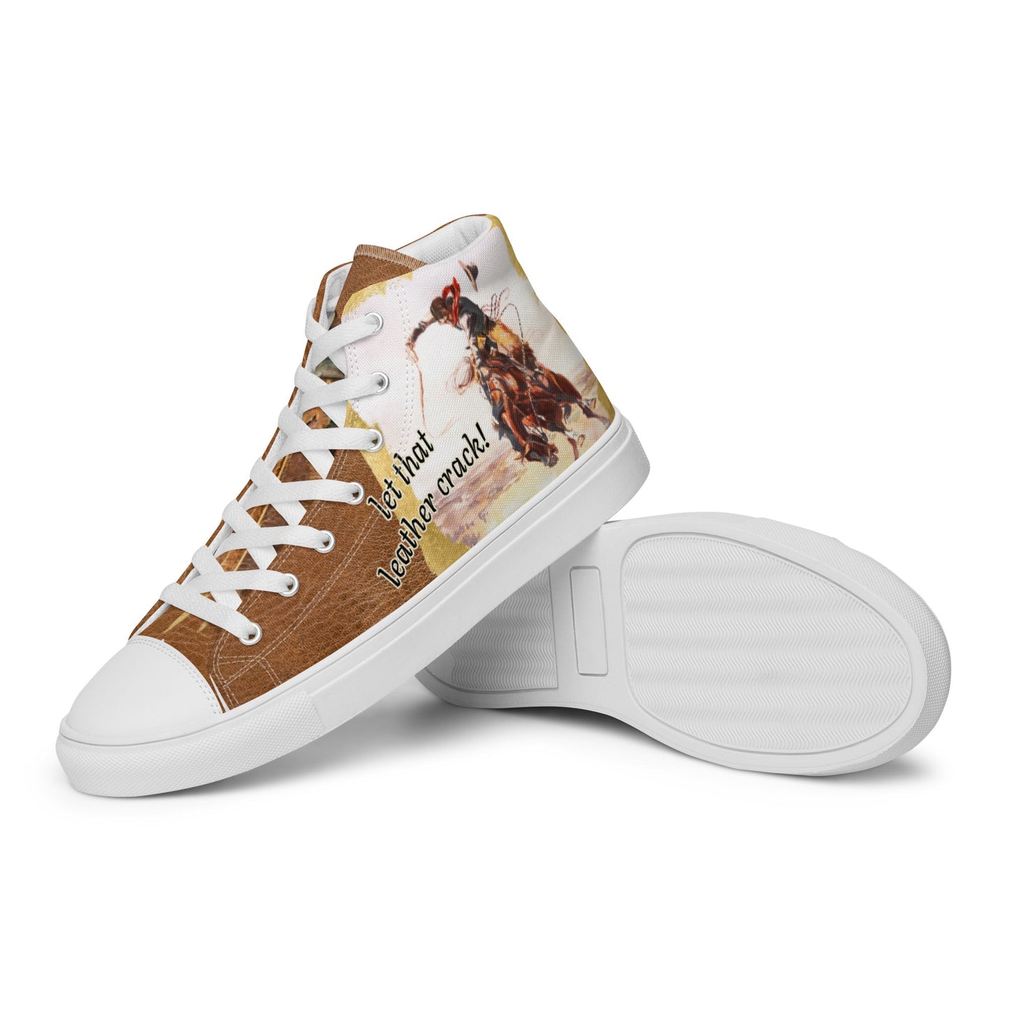 Let That Leather Crack Women__ high top canvas shoes