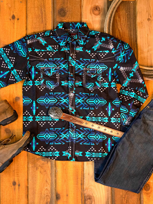 Men's Retro Print Shirts & Tops