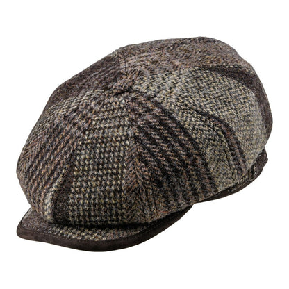 [NEW!]PEAKED CAPS Genuine Scottish Harris Tweed 8 Panels Man Cap Malone