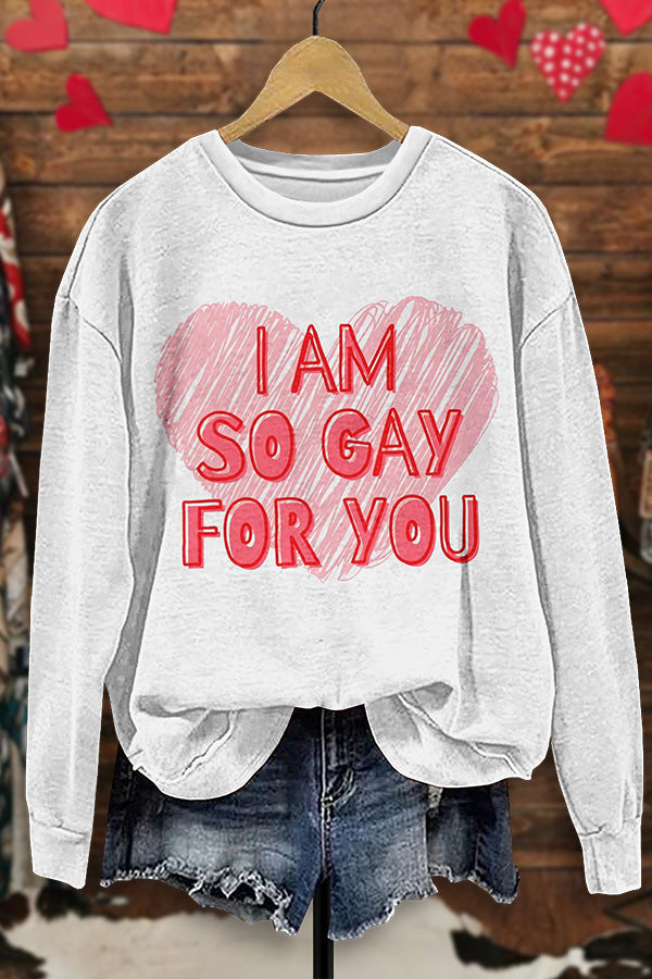 Lettering Gay Anniversary Sweatshirt